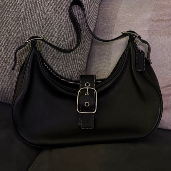 Coach Handbags - Coach black leather hobo bag